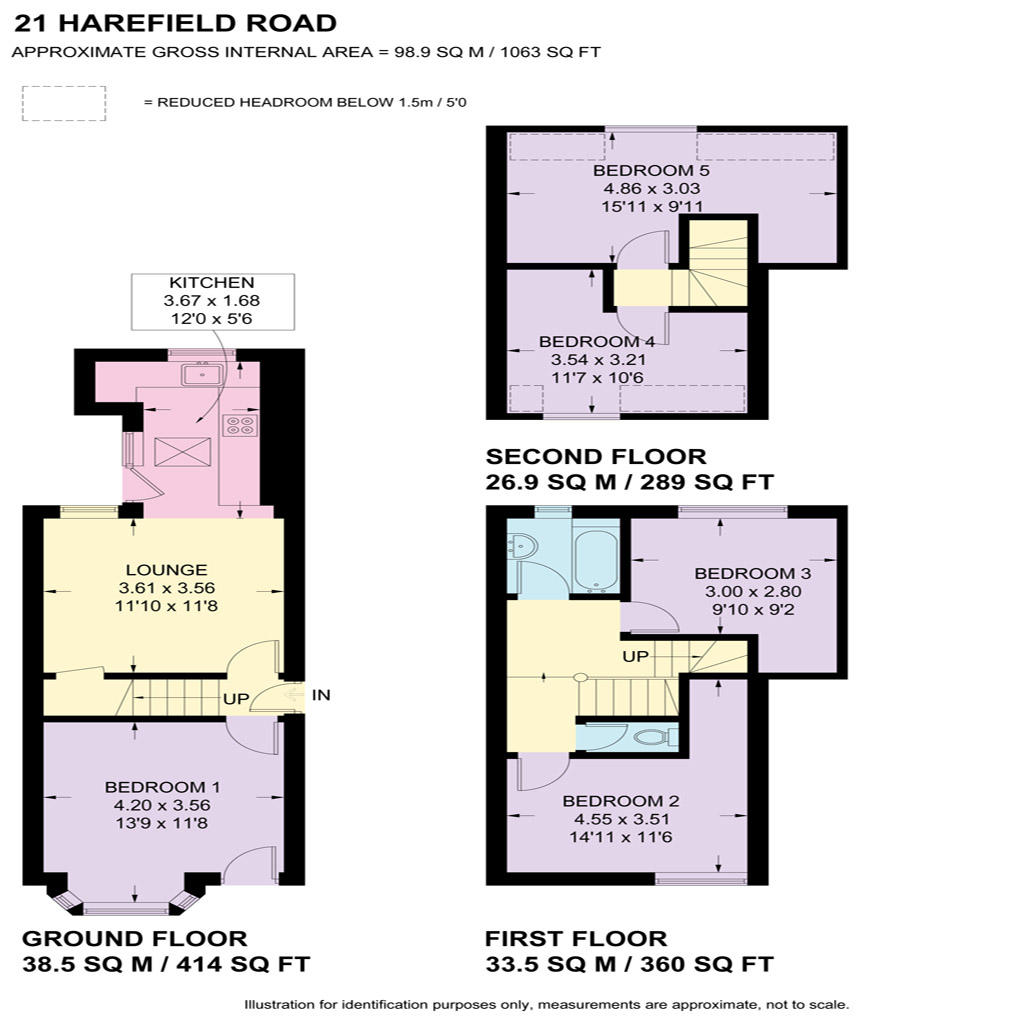 21 Harefield Road floor plans