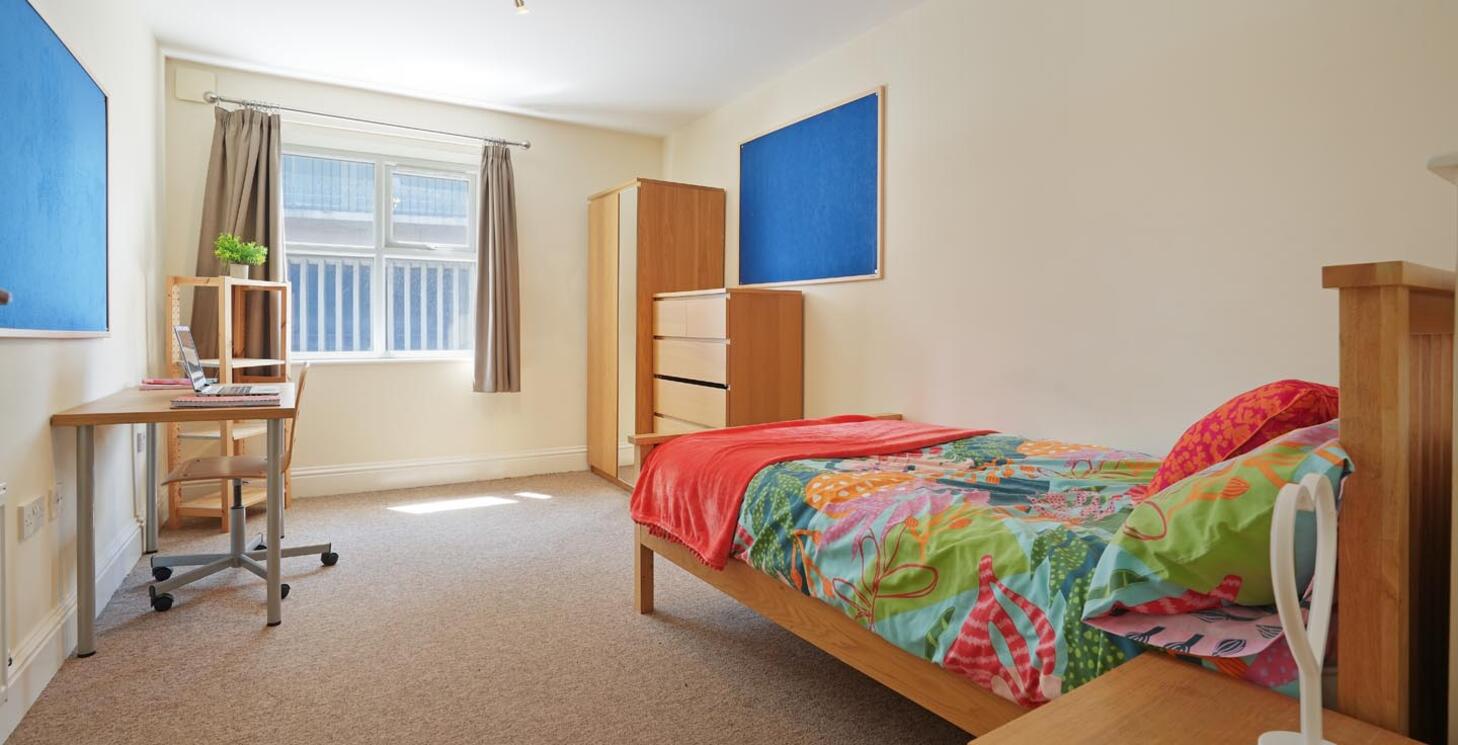 Bedroom 1 of St Silas Flat 3